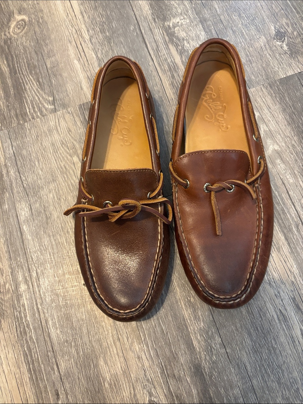 Sperry Men's Chestnut Brown Leather Gold Cup™ Harpswell 2-Eye Driver